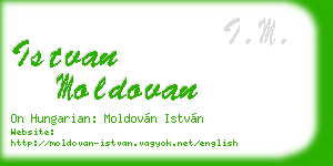 istvan moldovan business card